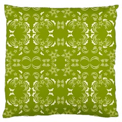 Floral Folk Damask Pattern  Standard Flano Cushion Case (one Side) by Eskimos