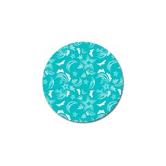 Folk Flowers Print Floral Pattern Ethnic Art Golf Ball Marker by Eskimos