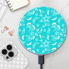 Folk Flowers Print Floral Pattern Ethnic Art Wireless Charger