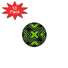 Abstract Geometric Design    1  Mini Buttons (10 Pack)  by Eskimos