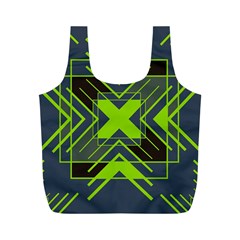 Abstract Geometric Design    Full Print Recycle Bag (m) by Eskimos