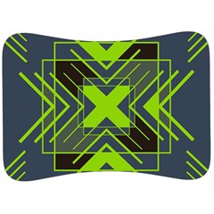 Abstract Geometric Design    Velour Seat Head Rest Cushion by Eskimos