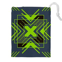 Abstract Geometric Design    Drawstring Pouch (4xl) by Eskimos