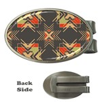 Abstract geometric design    Money Clips (Oval)  Front