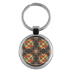 Abstract Geometric Design    Key Chain (round) by Eskimos