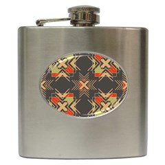 Abstract Geometric Design    Hip Flask (6 Oz) by Eskimos