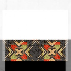 Abstract Geometric Design    Rectangular Jigsaw Puzzl by Eskimos