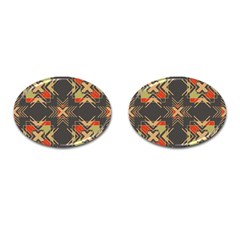 Abstract Geometric Design    Cufflinks (oval) by Eskimos