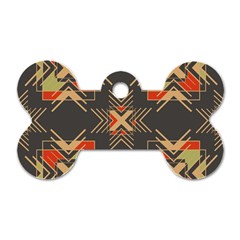 Abstract Geometric Design    Dog Tag Bone (one Side) by Eskimos