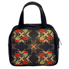 Abstract Geometric Design    Classic Handbag (two Sides) by Eskimos