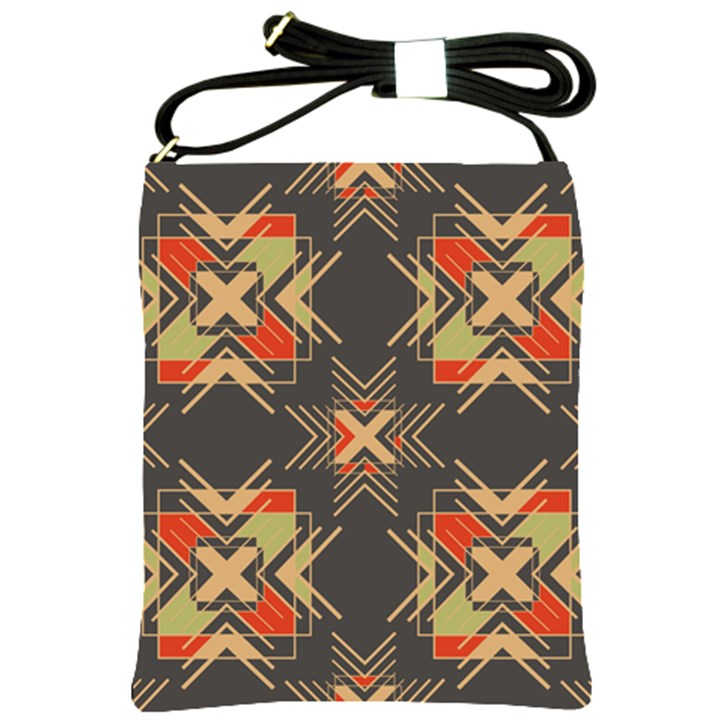 Abstract geometric design    Shoulder Sling Bag