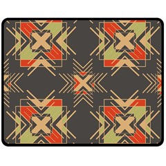 Abstract Geometric Design    Fleece Blanket (medium)  by Eskimos