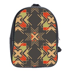 Abstract Geometric Design    School Bag (xl) by Eskimos