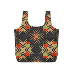 Abstract Geometric Design    Full Print Recycle Bag (s) by Eskimos