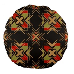 Abstract Geometric Design    Large 18  Premium Flano Round Cushions by Eskimos