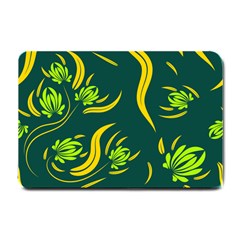 Folk Flowers Print Floral Pattern Ethnic Art Small Doormat 