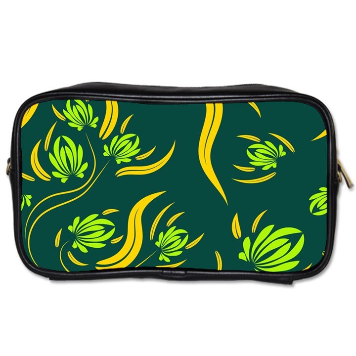 Folk flowers print Floral pattern Ethnic art Toiletries Bag (One Side)