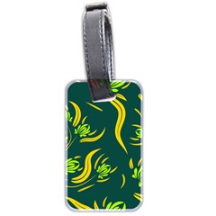 Folk Flowers Print Floral Pattern Ethnic Art Luggage Tag (two Sides) by Eskimos