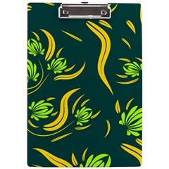 Folk Flowers Print Floral Pattern Ethnic Art A4 Clipboard by Eskimos