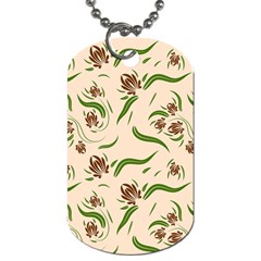 Folk Flowers Print Floral Pattern Ethnic Art Dog Tag (two Sides) by Eskimos