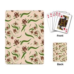 Folk Flowers Print Floral Pattern Ethnic Art Playing Cards Single Design (rectangle) by Eskimos