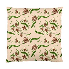 Folk Flowers Print Floral Pattern Ethnic Art Standard Cushion Case (two Sides) by Eskimos