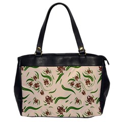 Folk Flowers Print Floral Pattern Ethnic Art Oversize Office Handbag by Eskimos