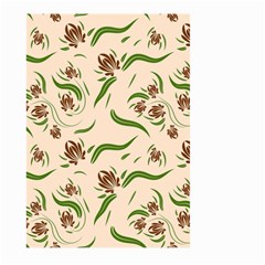 Folk Flowers Print Floral Pattern Ethnic Art Large Garden Flag (two Sides) by Eskimos