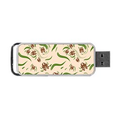 Folk Flowers Print Floral Pattern Ethnic Art Portable Usb Flash (one Side) by Eskimos