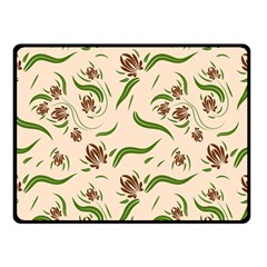 Folk Flowers Print Floral Pattern Ethnic Art Double Sided Fleece Blanket (small)  by Eskimos