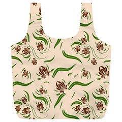 Folk Flowers Print Floral Pattern Ethnic Art Full Print Recycle Bag (xl) by Eskimos