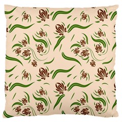 Folk Flowers Print Floral Pattern Ethnic Art Standard Flano Cushion Case (two Sides) by Eskimos