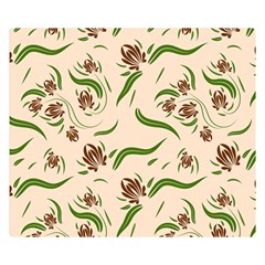 Folk Flowers Print Floral Pattern Ethnic Art Double Sided Flano Blanket (small)  by Eskimos