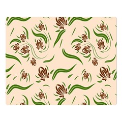 Folk Flowers Print Floral Pattern Ethnic Art Double Sided Flano Blanket (large)  by Eskimos