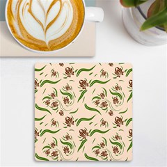 Folk Flowers Print Floral Pattern Ethnic Art Uv Print Square Tile Coaster  by Eskimos