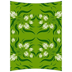 Floral Folk Damask Pattern  Back Support Cushion by Eskimos