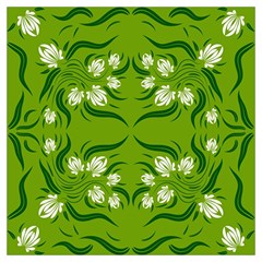 Floral Folk Damask Pattern  Lightweight Scarf  by Eskimos