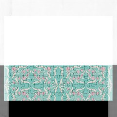 Floral Folk Damask Pattern  Rectangular Jigsaw Puzzl by Eskimos