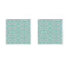 Floral Folk Damask Pattern  Cufflinks (square) by Eskimos