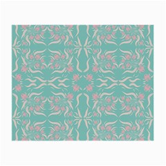 Floral Folk Damask Pattern  Small Glasses Cloth (2 Sides) by Eskimos