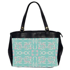 Floral Folk Damask Pattern  Oversize Office Handbag (2 Sides) by Eskimos