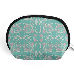 Floral Folk Damask Pattern  Accessory Pouch (medium) by Eskimos