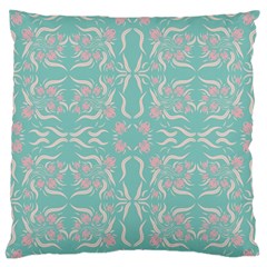 Floral Folk Damask Pattern  Standard Flano Cushion Case (one Side) by Eskimos