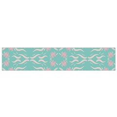 Floral Folk Damask Pattern  Small Flano Scarf by Eskimos