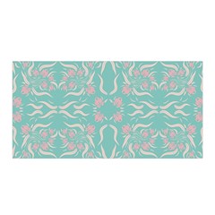 Floral Folk Damask Pattern  Satin Wrap by Eskimos