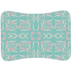 Floral Folk Damask Pattern  Velour Seat Head Rest Cushion by Eskimos