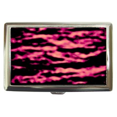 Pink  Waves Abstract Series No2 Cigarette Money Case by DimitriosArt