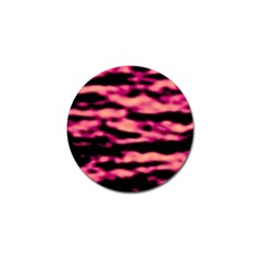 Pink  Waves Abstract Series No2 Golf Ball Marker (10 Pack) by DimitriosArt