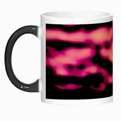 Pink  Waves Abstract Series No2 Morph Mugs by DimitriosArt