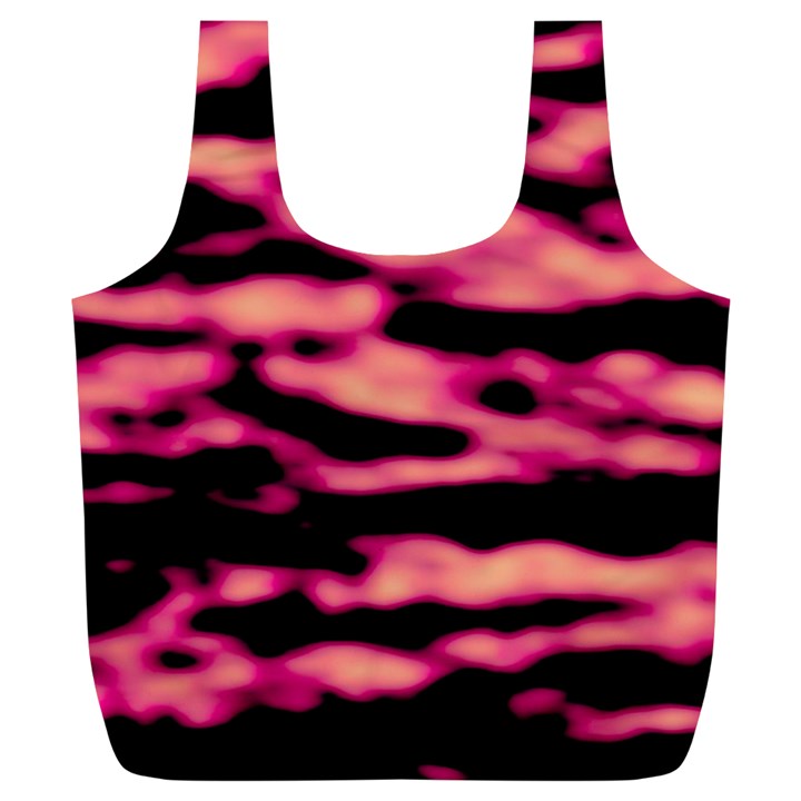 Pink  Waves Abstract Series No2 Full Print Recycle Bag (XL)